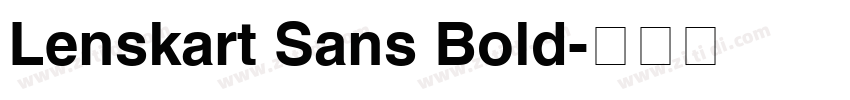 Lenskart Sans Bold字体转换